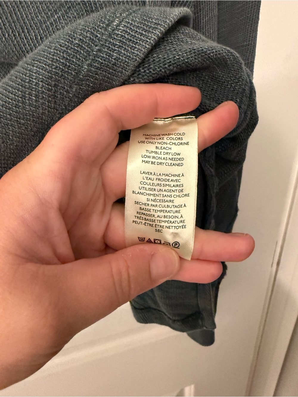 Free People Washed Green Long-Sleeve Henley Top - Picture 3 of 8